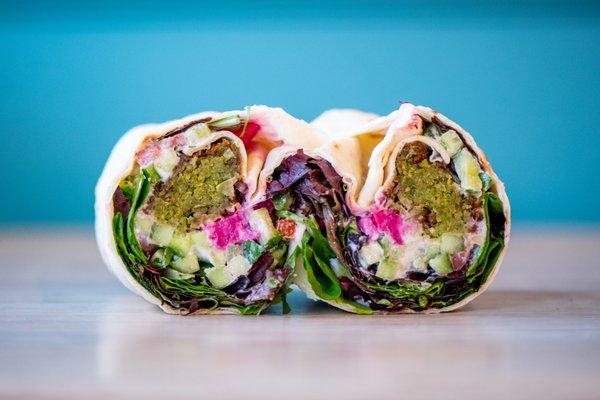 Falafel  Wrap with Lavash Bread!!