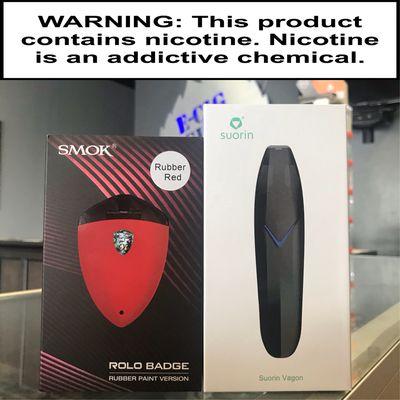 Smok Rolo Badge and Suorin Vagon kits.