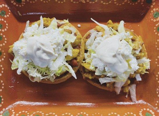 Make sure to order our homemade sopes !!