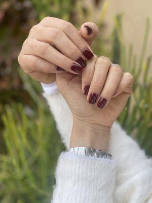 Classic Got A Blue For Red - OPI gel color. Can't never go wrong with Xmas - Holidays !