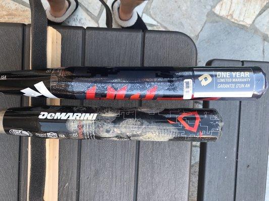 As you can see, these bats are not both end loaded! Demarini Customer support gave me the wrong info and I bought the wrong bat!