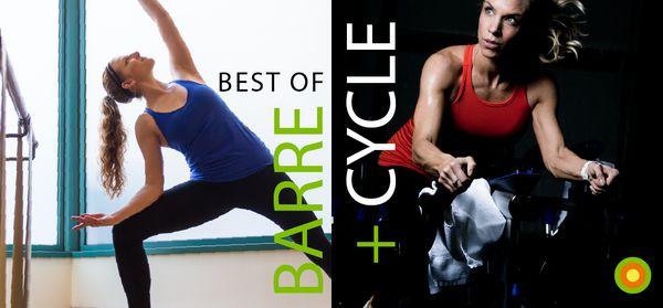 We offer barre, cycle and yoga + childcare!