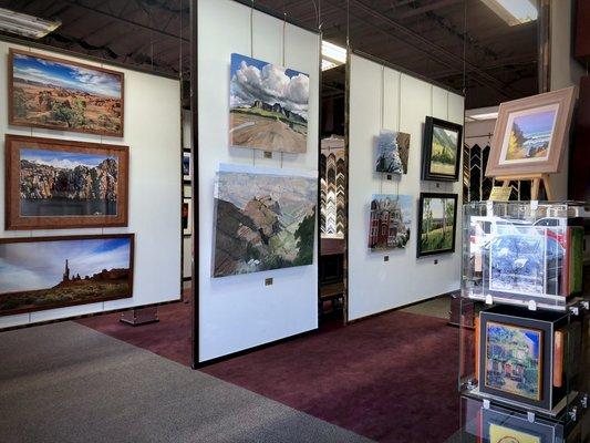 Photography on metal and ceramic tiles.