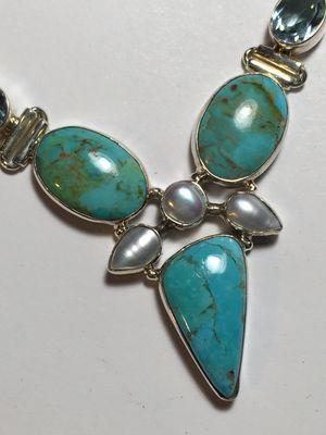 Turquoise and Pearl necklace