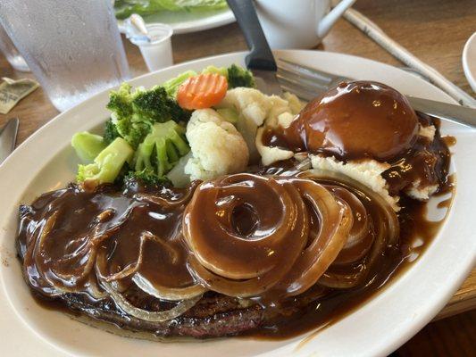 Liver, onion & gravy meal