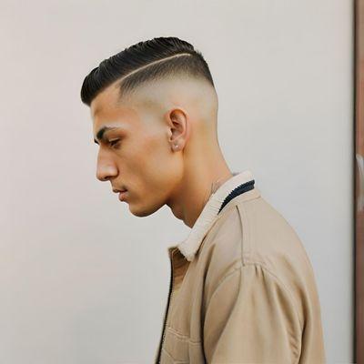 Mid-high skin fade