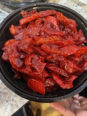 Boneless pork spareribs