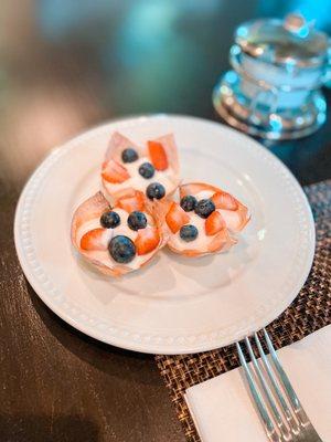 Fresh homemade pastries.