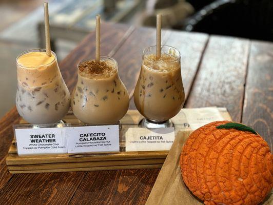 Fall coffee flight.