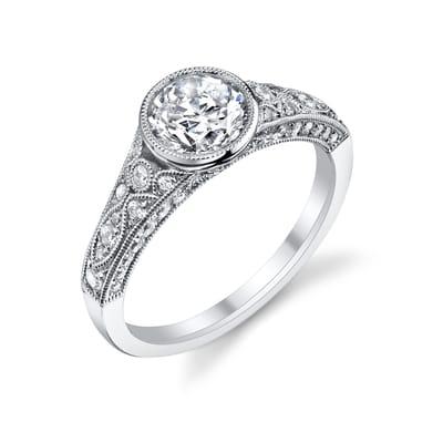 Vintage inspired engagement rings