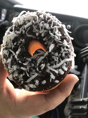 Coconut Covered Chocolate Glazed