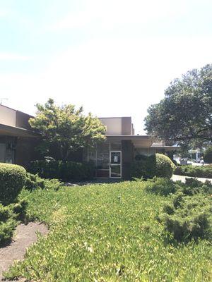 Sidewalk View of Front Entrance