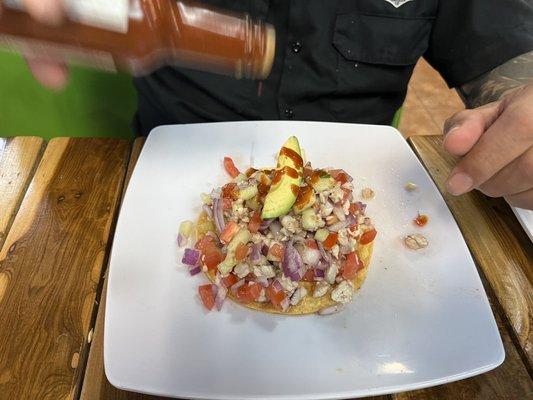 Tostada de Camarón