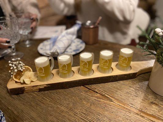 Mini beer flight