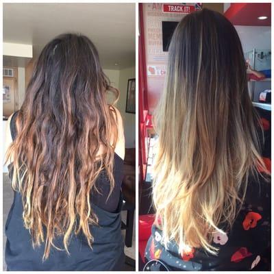 Before and after, thanks to Christina. She did a super amazing job.