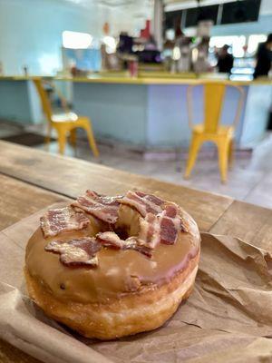 Maple bacon donut