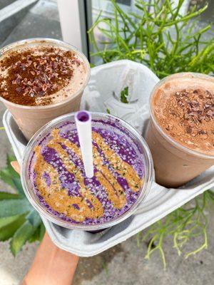 Made to Order Smoothies: Levitation, Mud Magic, Moon Dream.