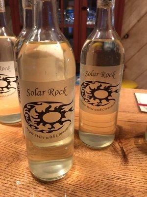 The clarity of Solar Rock Winery light fruit wines are so beautifully clear.