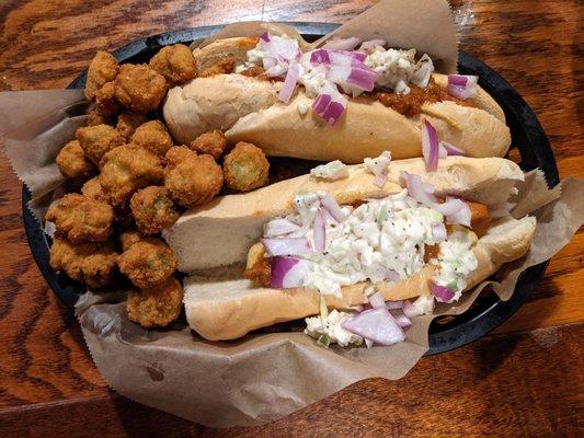 traditional Carolina dogs - vegetarian version