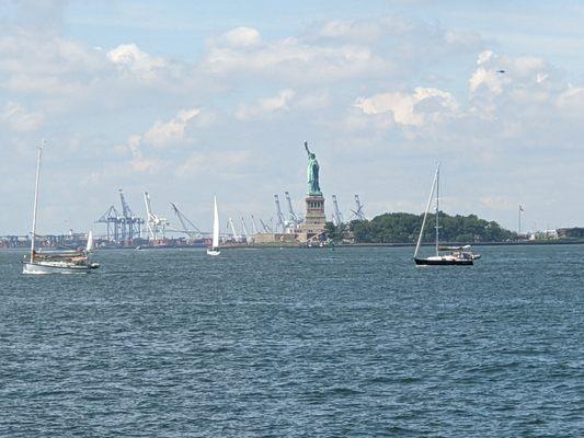 New York Harbor from Battery Park City Park