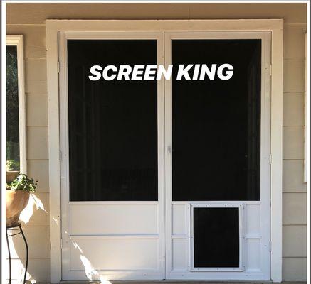 French Door Screens/XL Dog Door/Pet Screen