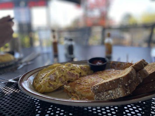 Honored Ham And Cheese Omelet