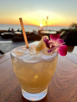 Piña colada on the rocks