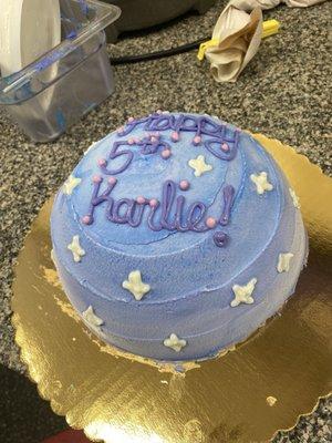 Galaxy themed cake