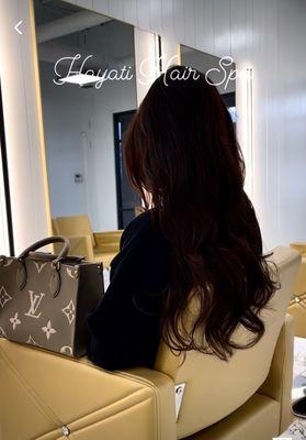 The stunning blowout I received! Absolutely love it!!