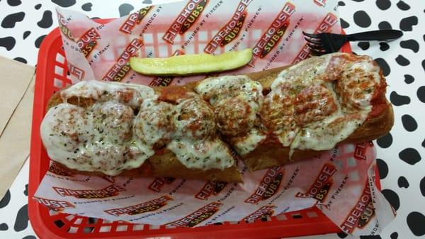 Firehouse meatball sandwich.