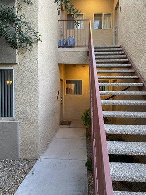 Neighbor upstairs puts garbage outside!!!