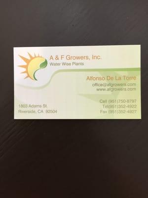 Their business card / info