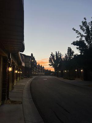 Sunset from the driveway!