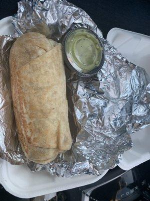 Carne Asada burrito