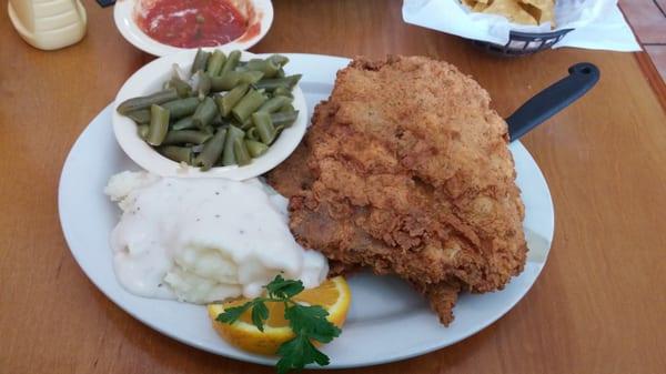 Fried Pork Chops lunch special.