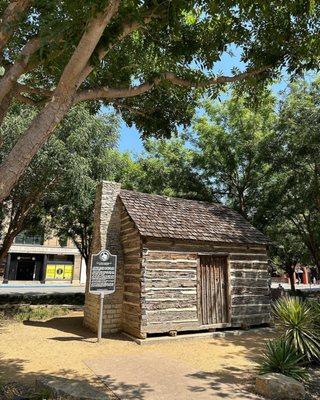 John Neely Bryan Cabin City of Dallas founder's original log cabin