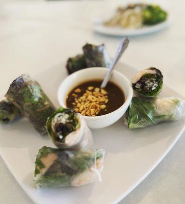 Shrimp and Grilled Beef Spring Rolls