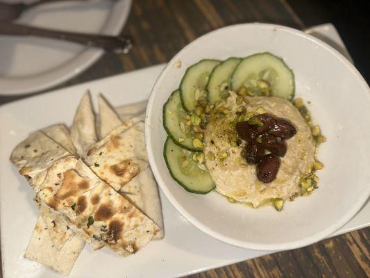 Hummus and flatbread