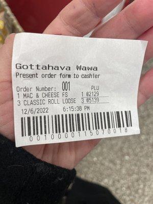 Wawa confirming what I already know - I'm #1 ;)