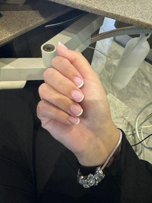 French nails hybrid gel