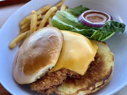 Fried chicken sandwich - filling!