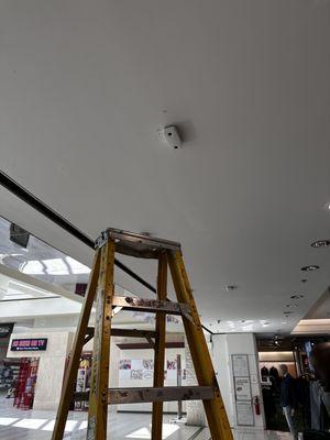 Retail store people counter install