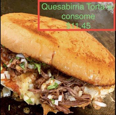 Quesabirria torta