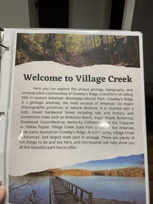 Information about Village Creek State Park