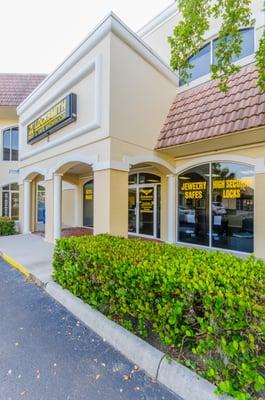 Visit our beautiful Naples safe and door hardware showroom.