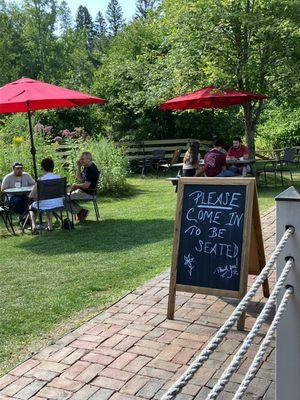 Outdoor seating. Nice.