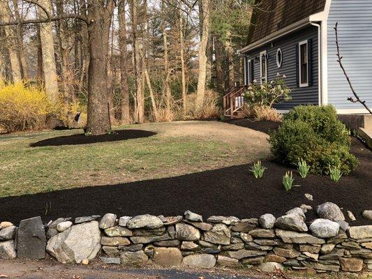 This yard is ready for spring! Affordable, reliable and fully insured! Give us a call today for a FREE estimate! (774) 218-6365