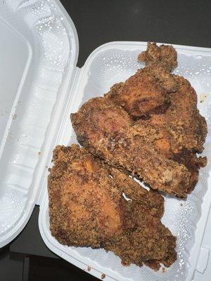 Fried Chicken Wings (ordered smothered chicken but they sent fried)