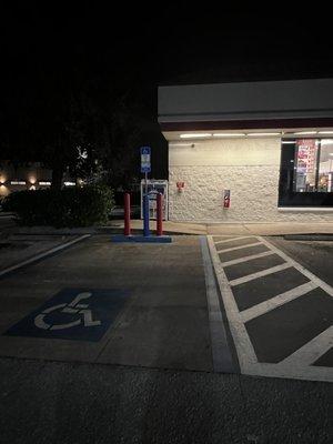 Wheelchair/disability parking and ramp access