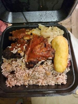 Jerk chicken lunch plate